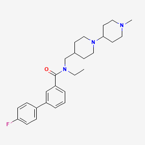 N-ethyl-4'-fluoro-N-[(1'-methyl-1,4'-bipiperidin-4-yl)methyl]-3-biphenylcarboxamide