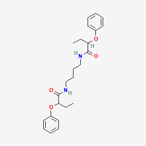 molecular formula C24H32N2O4 B5115637 N,N'-1,4-butanediylbis(2-phenoxybutanamide) 