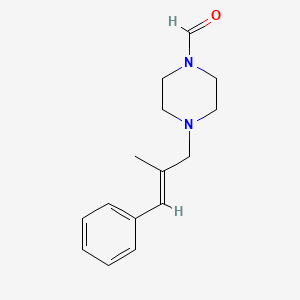 4-(2-methyl-3-phenyl-2-propen-1-yl)-1-piperazinecarbaldehyde