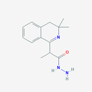 molecular formula C14H19N3O B5115652 2-(3,3-dimethyl-3,4-dihydro-1-isoquinolinyl)propanohydrazide 