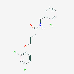 molecular formula C17H16Cl3NO2 B5115662 N-(2-chlorobenzyl)-4-(2,4-dichlorophenoxy)butanamide 