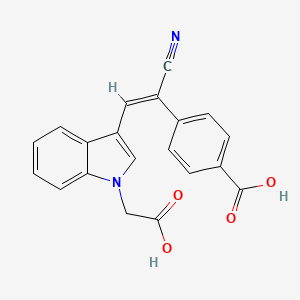 4-{2-[1-(carboxymethyl)-1H-indol-3-yl]-1-cyanovinyl}benzoic acid