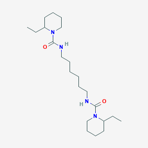 molecular formula C22H42N4O2 B5115674 N,N'-1,6-hexanediylbis(2-ethyl-1-piperidinecarboxamide) 