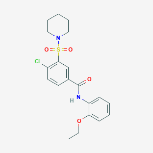 4-chloro-N-(2-ethoxyphenyl)-3-(1-piperidinylsulfonyl)benzamide