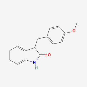 molecular formula C16H15NO2 B5115705 3-(4-methoxybenzyl)-1,3-dihydro-2H-indol-2-one 