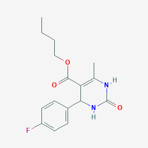 butyl 4-(4-fluorophenyl)-6-methyl-2-oxo-1,2,3,4-tetrahydro-5-pyrimidinecarboxylate