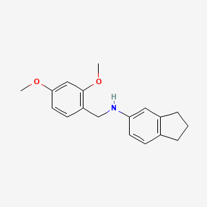 2,3-dihydro-1H-inden-5-yl(2,4-dimethoxybenzyl)amine