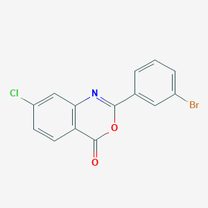 2-(3-bromophenyl)-7-chloro-4H-3,1-benzoxazin-4-one