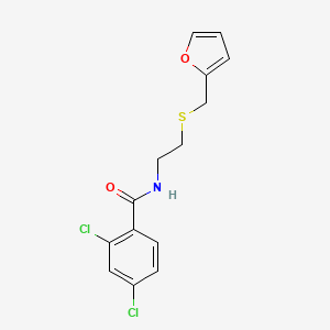 molecular formula C14H13Cl2NO2S B5115748 2,4-dichloro-N-{2-[(2-furylmethyl)thio]ethyl}benzamide 