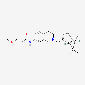 molecular formula C23H32N2O2 B5115750 N-(2-{[(1R,5S)-6,6-dimethylbicyclo[3.1.1]hept-2-en-2-yl]methyl}-1,2,3,4-tetrahydro-7-isoquinolinyl)-3-methoxypropanamide 