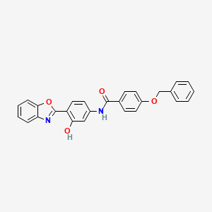molecular formula C27H20N2O4 B5115772 N-[4-(1,3-benzoxazol-2-yl)-3-hydroxyphenyl]-4-(benzyloxy)benzamide 