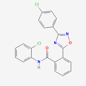 N-(2-chlorophenyl)-2-[3-(4-chlorophenyl)-1,2,4-oxadiazol-5-yl]benzamide