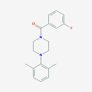 (4-(2,6-Dimethylphenyl)piperazin-1-yl)(3-fluorophenyl)methanone