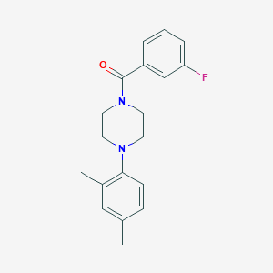1-(2,4-Dimethylphenyl)-4-(3-fluorobenzoyl)piperazine