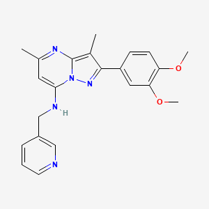 2-(3,4-dimethoxyphenyl)-3,5-dimethyl-N-(3-pyridinylmethyl)pyrazolo[1,5-a]pyrimidin-7-amine