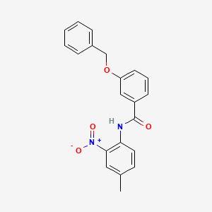 3-(benzyloxy)-N-(4-methyl-2-nitrophenyl)benzamide