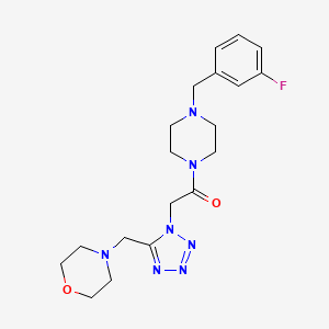 4-[(1-{2-[4-(3-fluorobenzyl)-1-piperazinyl]-2-oxoethyl}-1H-tetrazol-5-yl)methyl]morpholine