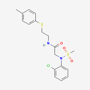 N~2~-(2-chlorophenyl)-N~1~-{2-[(4-methylphenyl)thio]ethyl}-N~2~-(methylsulfonyl)glycinamide