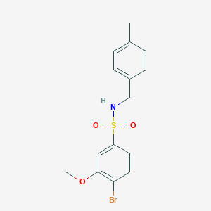 4-bromo-3-methoxy-N-(4-methylbenzyl)benzenesulfonamide