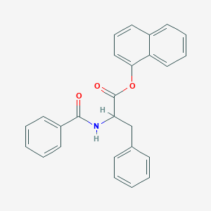 molecular formula C26H21NO3 B051160 N-Benzoylphenylalanine naphthyl ester CAS No. 124199-70-8