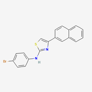 molecular formula C19H13BrN2S B5116052 N-(4-bromophenyl)-4-(2-naphthyl)-1,3-thiazol-2-amine 