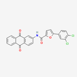 molecular formula C25H13Cl2NO4 B5116067 5-(3,4-dichlorophenyl)-N-(9,10-dioxo-9,10-dihydro-2-anthracenyl)-2-furamide 