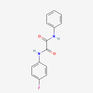 molecular formula C14H11FN2O2 B5116069 N-(4-fluorophenyl)-N'-phenylethanediamide 