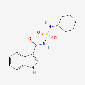 N-[(cyclohexylamino)sulfonyl]-1H-indole-3-carboxamide