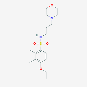 molecular formula C17H28N2O4S B511608 [(4-Ethoxy-2,3-dimethylphenyl)sulfonyl](3-morpholin-4-ylpropyl)amine CAS No. 929455-01-6