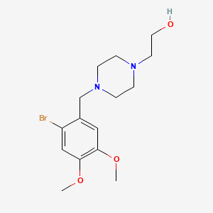 molecular formula C15H23BrN2O3 B5116083 2-[4-(2-bromo-4,5-dimethoxybenzyl)-1-piperazinyl]ethanol 