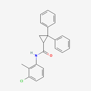 N-(3-chloro-2-methylphenyl)-2,2-diphenylcyclopropanecarboxamide