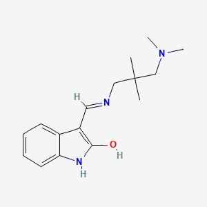 molecular formula C16H23N3O B5116123 3-({[3-(dimethylamino)-2,2-dimethylpropyl]amino}methylene)-1,3-dihydro-2H-indol-2-one 