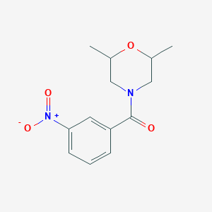 2,6-dimethyl-4-(3-nitrobenzoyl)morpholine