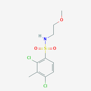 molecular formula C10H13Cl2NO3S B511620 [(2,4-Dichloro-3-methylphenyl)sulfonyl](2-methoxyethyl)amine CAS No. 950229-81-9