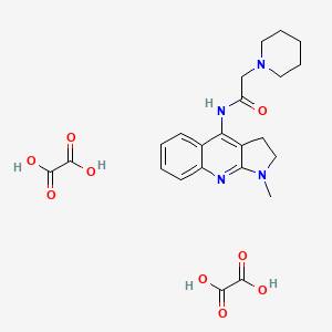 molecular formula C23H28N4O9 B5116200 N-(1-methyl-2,3-dihydro-1H-pyrrolo[2,3-b]quinolin-4-yl)-2-(1-piperidinyl)acetamide diethanedioate 