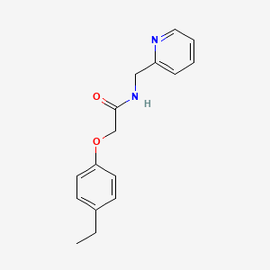 molecular formula C16H18N2O2 B5116236 2-(4-ethylphenoxy)-N-(2-pyridinylmethyl)acetamide 