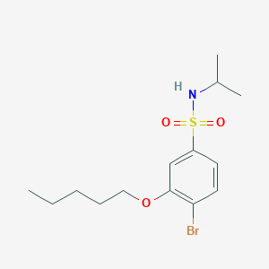 [(4-Bromo-3-pentyloxyphenyl)sulfonyl](methylethyl)amine
