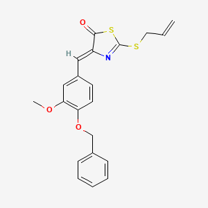 molecular formula C21H19NO3S2 B5116262 2-(allylthio)-4-[4-(benzyloxy)-3-methoxybenzylidene]-1,3-thiazol-5(4H)-one 