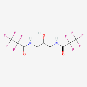 molecular formula C9H8F10N2O3 B5116267 N,N'-(2-hydroxy-1,3-propanediyl)bis(2,2,3,3,3-pentafluoropropanamide) 