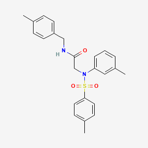 N~1~-(4-methylbenzyl)-N~2~-(3-methylphenyl)-N~2~-[(4-methylphenyl)sulfonyl]glycinamide