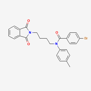 4-bromo-N-[4-(1,3-dioxo-1,3-dihydro-2H-isoindol-2-yl)butyl]-N-(4-methylphenyl)benzamide