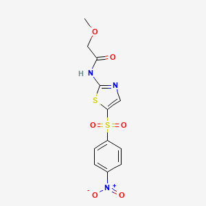 2-methoxy-N-{5-[(4-nitrophenyl)sulfonyl]-1,3-thiazol-2-yl}acetamide