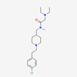 molecular formula C21H34ClN3O B5116307 N~1~-({1-[2-(4-chlorophenyl)ethyl]-4-piperidinyl}methyl)-N~2~,N~2~-diethyl-N~1~-methylglycinamide 