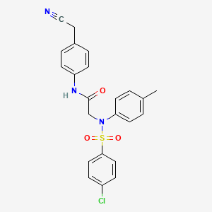 N~2~-[(4-chlorophenyl)sulfonyl]-N~1~-[4-(cyanomethyl)phenyl]-N~2~-(4-methylphenyl)glycinamide