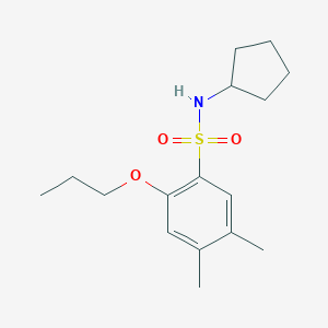 [(4,5-Dimethyl-2-propoxyphenyl)sulfonyl]cyclopentylamine