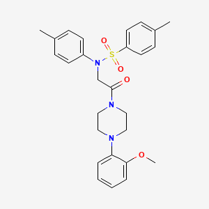 N-{2-[4-(2-methoxyphenyl)-1-piperazinyl]-2-oxoethyl}-4-methyl-N-(4-methylphenyl)benzenesulfonamide