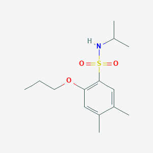molecular formula C14H23NO3S B511635 [(4,5-Dimethyl-2-propoxyphenyl)sulfonyl](methylethyl)amine CAS No. 950242-36-1