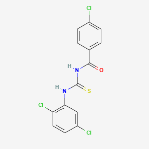 4-chloro-N-{[(2,5-dichlorophenyl)amino]carbonothioyl}benzamide