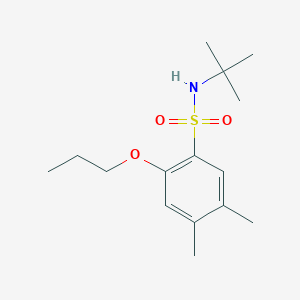 molecular formula C15H25NO3S B511636 (Tert-butyl)[(4,5-dimethyl-2-propoxyphenyl)sulfonyl]amine CAS No. 1007645-24-0