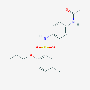 N-[4-(4,5-dimethyl-2-propoxybenzenesulfonamido)phenyl]acetamide